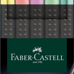 Rašiklių rinkinys Faber-Castell FinePen, 0.4mm, 5 pastelinių spalvų