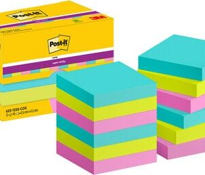 Lipnūs lapeliai3M Post-it® Super Sticky Cosmic, 47.6mmx47.6mm 12 vnt. po 90 lapelių
