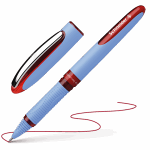 Rašiklis Schneider One Hybrid N, 0.5mm, raudonos spalvos