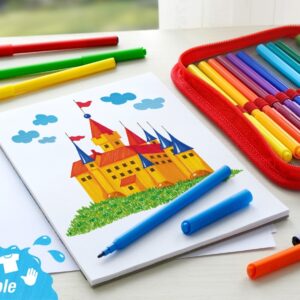 Flomasteriai Faber-Castell Castle Cardboardbox, 50 spalvų - Image 2