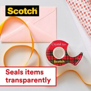 Lipni juosta Scotch Crystal Clear, 19mmx7,5m, su laikikliu - Image 3