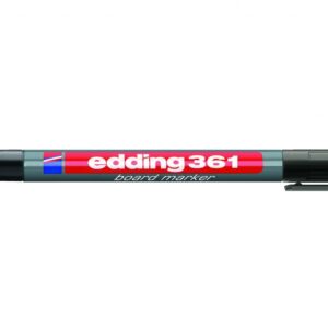 Žymeklis baltai lentai Edding E-361, apvaliu galiuku, 1mm, juodos spalvos