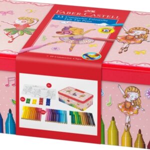Flomasteriai Faber-Castell CONNECTOR ballerina, 33 spalvos