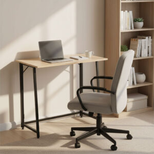 Foldable Computer Desk 80x45 cm Laptop Table Loft Style ModernHome - Image 2
