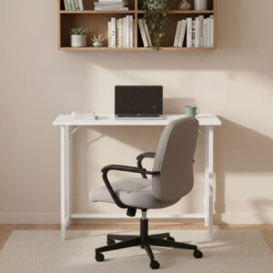 Foldable Computer Desk 80x45 cm Laptop Table White ModernHome - Image 2