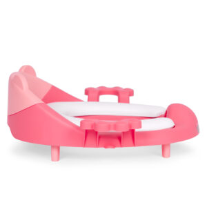 Vaikiška klozeto sėdynė su rankenomis, minkšta pagalvėlė, rožinė, ECOTOYS - Image 2