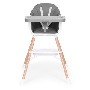 Vaikiška maitinimo kėdutė 2-in-1, pilka, ECOTOYS - Image 2