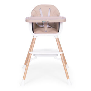 Vaikiška maitinimo kėdutė 2-in-1, smėlio spalvos, ECOTOYS - Image 2
