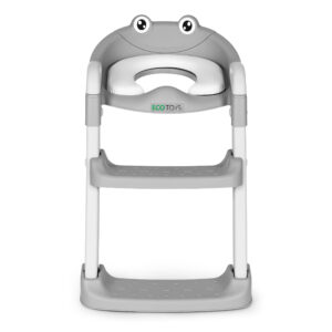 Vaikiška klozeto sėdynė su laipteliais ir kopėtėlėmis, mėlyna, ECOTOYS - Image 2