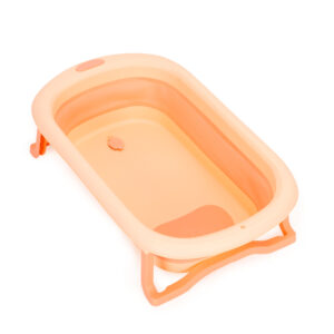 Children's bathtub foldable with drain Ecotoys pink - Image 2