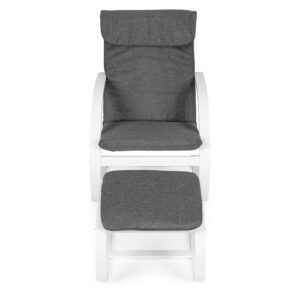 Finnish Rocking Chair with Footrest Lounger for Living Room ModernHome - Image 2