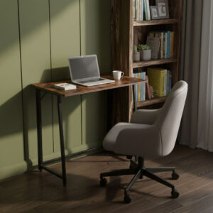 Foldable Computer Desk 80x45 cm Laptop Table Loft Style ModernHome - Image 2