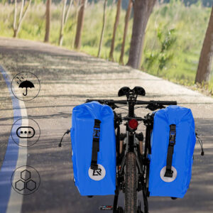 Rockbros 30140022004 Waterproof Bicycle Bag 25-32L - Blue - Image 3
