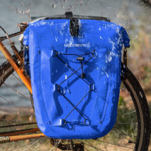 Rockbros 30140022004 Waterproof Bicycle Bag 25-32L - Blue - Image 6