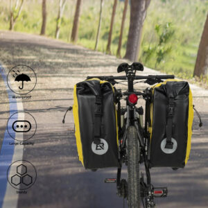 Rockbros 30140022005 Waterproof Bicycle Pannier 25-32L - Yellow - Image 3