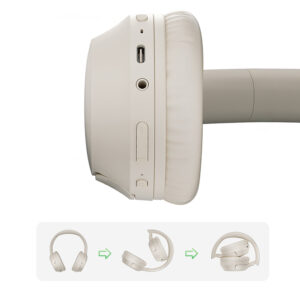QCY H2 Pro ENC Bluetooth 5.3 Over-Ear ausinės - baltos spalvos - Image 5