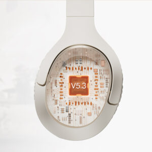 QCY H2 Pro ENC Bluetooth 5.3 Over-Ear ausinės - baltos spalvos - Image 7