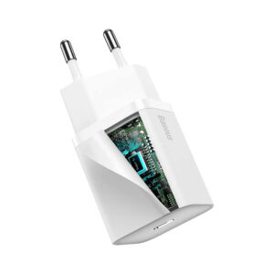 Baseus Super Si Quick Charger 1C 20W with USB-C cable for Lightning 1m (white) - Image 4