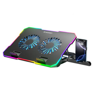 Wozinsky WDCX-A26 NitroCool RGB Gaming Laptop Cooling Pad - juodos spalvos