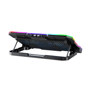 Wozinsky WDCX-A26 NitroCool RGB Gaming Laptop Cooling Pad - juodos spalvos - Image 3