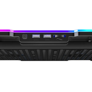 Wozinsky WDCX-A26 NitroCool RGB Gaming Laptop Cooling Pad - juodos spalvos - Image 5