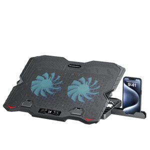 Wozinsky WDCX-015 StormPad RGB Gaming Cooling Laptop Stand - juodos spalvos