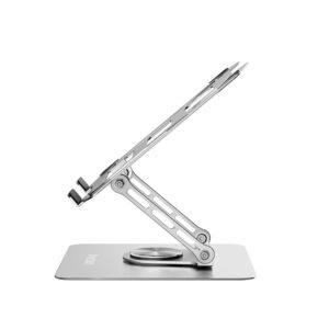 Wozinsky WDCX-X19-AB HardStand 360° Rotation Laptop and Tablet Stand - sidabro spalvos - Image 2