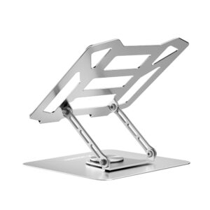 Wozinsky WDCX-X19-AB HardStand 360° Rotation Laptop and Tablet Stand - sidabro spalvos - Image 3