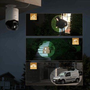 Kamera zewnętrzna Dreame Navo Elite 1 Outcam 360° z panelem solarnym - baltos spalvos - Image 9