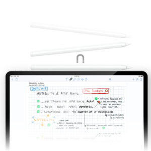 Acefast V1 Universal Capacitive Stylus with 2 Interchangeable Tips - baltos spalvos - Image 4