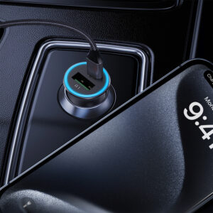 Acefast B16 95W USB-A + USB-C automobilinis įkroviklis - pilkos spalvos - Image 6