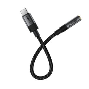 Acefast J12 USB-C to 3.5mm mini jack adapter - juodos spalvos - Image 3
