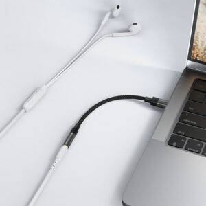 Acefast J12 USB-C to 3.5mm mini jack adapter - juodos spalvos - Image 6