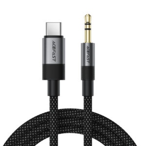 Acefast J11 USB-C to 3.5mm mini jack cable 1m - juodos spalvos
