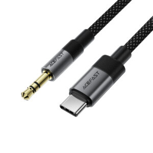 Acefast J11 USB-C to 3.5mm mini jack cable 1m - juodos spalvos - Image 2