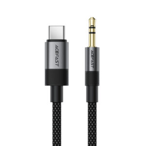 Acefast J11 USB-C to 3.5mm mini jack cable 1m - juodos spalvos - Image 3