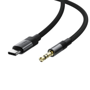 Acefast J11 USB-C to 3.5mm mini jack cable 1m - juodos spalvos - Image 4