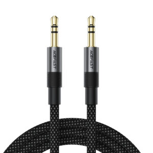Acefast J10 AUX cable mini jack 3.5mm 1m - juodos spalvos