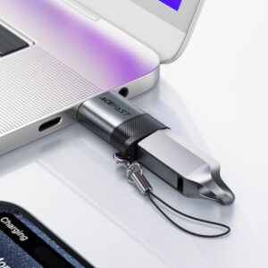 Acefast J8 USB-C - USB-A Adapter - pilkos spalvos - Image 6
