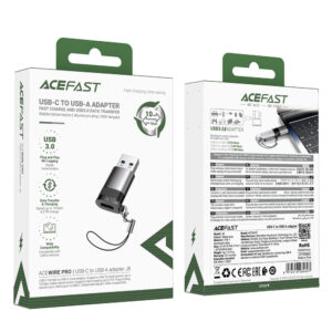 Acefast J8 USB-C - USB-A Adapter - pilkos spalvos - Image 7