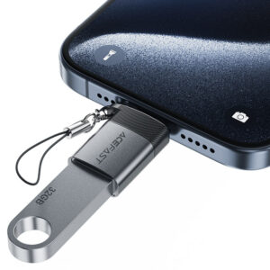 Acefast J7 USB-A - USB-C Adapter - pilkos spalvos - Image 3