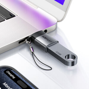Acefast J7 USB-A - USB-C Adapter - pilkos spalvos - Image 5