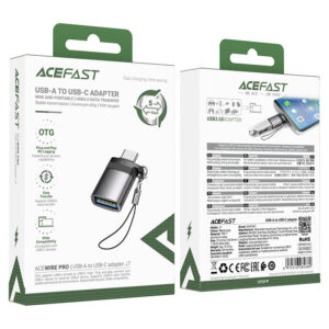 Acefast J7 USB-A - USB-C Adapter - pilkos spalvos - Image 6