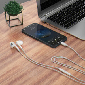 Dudao X14PROL-W1 Lightning In-Ear ausinės - baltos spalvos - Image 2