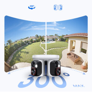 Baseus Security X1 Pro Dual Camera 3K Outdoor Camera - baltos spalvos - Image 8