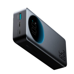Joyroom JR-PBF05 Pro 30000mAh 65W Powerbank with Digital Display 2x USB-C 1x USB-A - juodos spalvos - Image 3