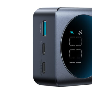 Joyroom JR-PBF05 Pro 30000mAh 65W Powerbank with Digital Display 2x USB-C 1x USB-A - juodos spalvos - Image 6