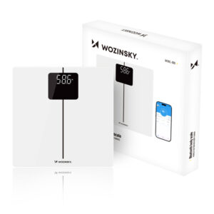 Wozinsky WIWL-180 Smart Bluetooth Bathroom Scale - baltos spalvos