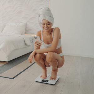 Wozinsky WIWL-180 Smart Bluetooth Bathroom Scale - baltos spalvos - Image 4
