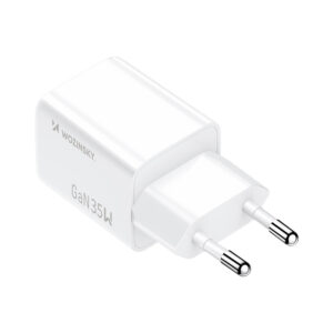Wozinsky WWC-35W GaN USB-A + USB-C Wall Charger - baltos spalvos - Image 3